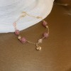 French Retro Baroque Crystal Pearl Bracelet, Light Luxury and High-End Bracelet, White, Fashionable and Versatile Hand Jewelry