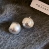 Silver Needle Circle Silver Earrings Light Luxury High-End Stud Earrings for Women Minimalist Fashion Versatile Earrings with a Unique Design