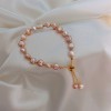 French Retro Baroque Crystal Pearl Bracelet, Light Luxury and High-End Bracelet, White, Fashionable and Versatile Hand Jewelry
