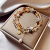 French Retro Baroque Crystal Pearl Bracelet, Light Luxury and High-End Bracelet, White, Fashionable and Versatile Hand Jewelry