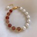 French Retro Baroque Crystal Pearl Bracelet, Light Luxury and High-End Bracelet, White, Fashionable and Versatile Hand Jewelry