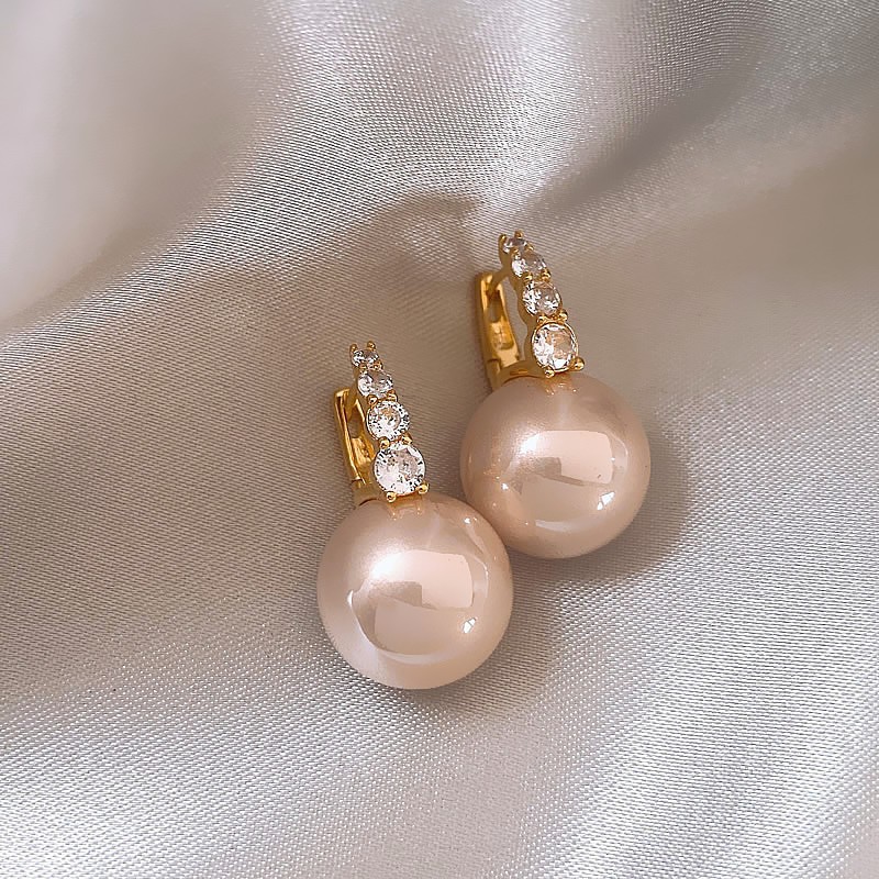 Silver needle flower love tassel earrings simple fashion Joker earrings small fresh light luxury high sense earrings wholesale