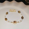 French Retro Baroque Crystal Pearl Bracelet, Light Luxury and High-End Bracelet, White, Fashionable and Versatile Hand Jewelry