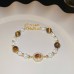 French Retro Baroque Crystal Pearl Bracelet, Light Luxury and High-End Bracelet, White, Fashionable and Versatile Hand Jewelry