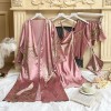 Homewear Simple Five-Piece Printed Cherry Pajamas Women’s Thin Nightgown Suspender Shorts Suspender Skirt Suit
