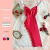European and American Style Fashionable Sexy Nightgown Backless Slim Women’s Home Wear Suspender Dress Lace Nightgown