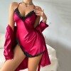 Senior Sling Nightdress Sexy Nightgown European and American Pajamas Sexy New Home Clothes Cross-border Women Sling Nightdress