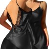 Danny Lin European and American Style Cross-Border Spring and Summer Thin Imitation Silk Spaghetti Strap Nightgown Short Home Dress Suspender Skirt