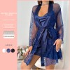 New Cross-border Foreign Trade Sexy Mesh Nightgown Lace Sexy Perspective Pajamas Women Outfit Home Clothes Wholesale