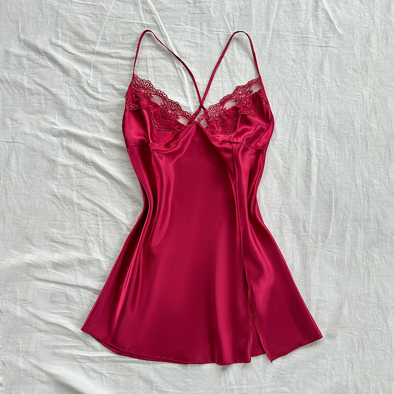 Amazon’s New Women’s Suspender Nightgown, Lace-Trimmed Sexy Nightgown, Comfortable Home Wear, Casual Nightgown, Bathrobe