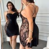 European and American New Style Suspender Skirt, Ice Silk Pajamas, Sexy Lace Nightgown, Women’s Home Wear, Sexy Pajamas, Nightgown
