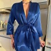 Sexy Solid Color Pajamas Summer Thin Breathable Sling dress Home Clothes New Ice Silk Pajamas for Women