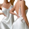 Danny Lin European and American Style Cross-Border Spring and Summer Thin Imitation Silk Spaghetti Strap Nightgown Short Home Dress Suspender Skirt