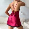 Senior Sling Nightdress Sexy Nightgown European and American Pajamas Sexy New Home Clothes Cross-border Women Sling Nightdress