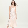 Cross-border direct supply imitation silk nightgown ladies summer suspenders skirt V-neck sexy long pajamas home manufacturers supply