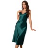 Cross-border Denilyn Nightdress Women’s Summer Ice Silk Simple Sexy Silk Sling Pajamas Fashionable Breathable Home Clothes